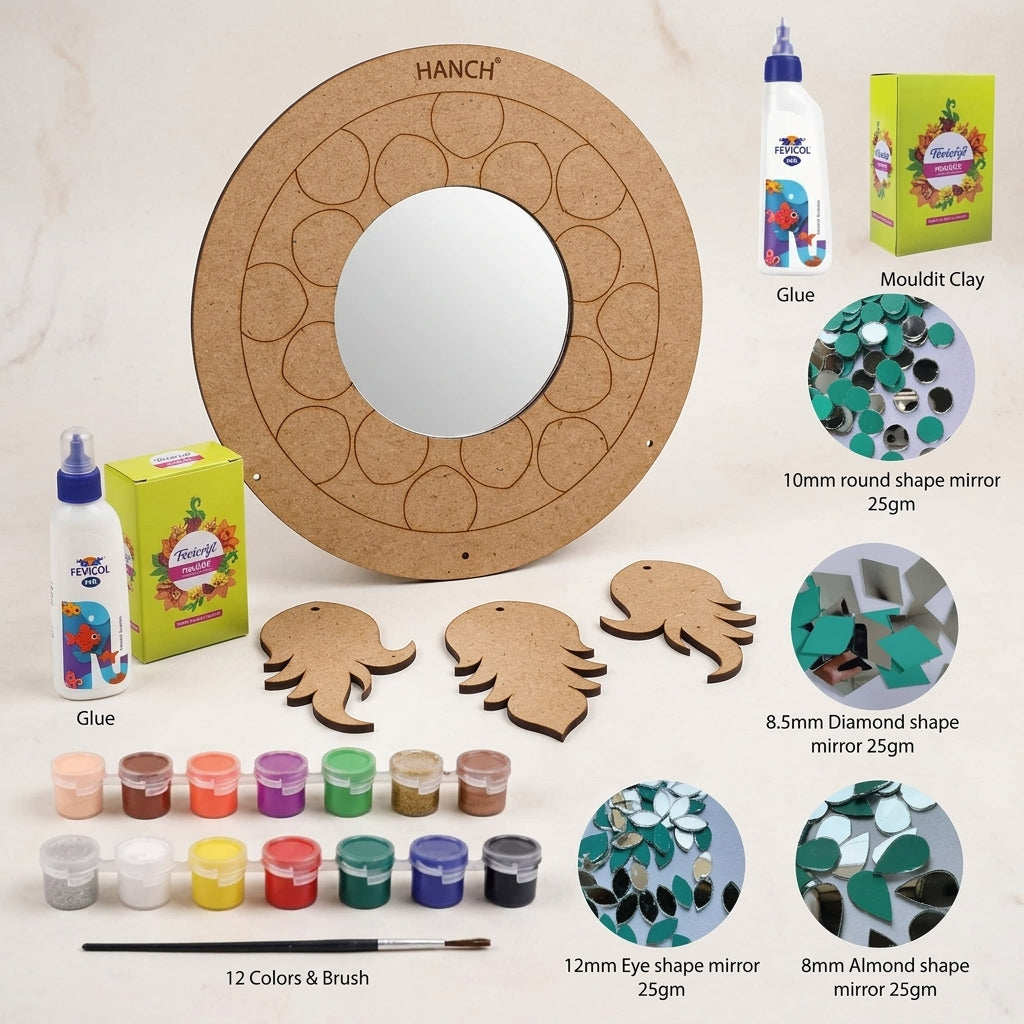 Diy Dreamcatcher Theme Lippan Art Kit With Mdf Base
