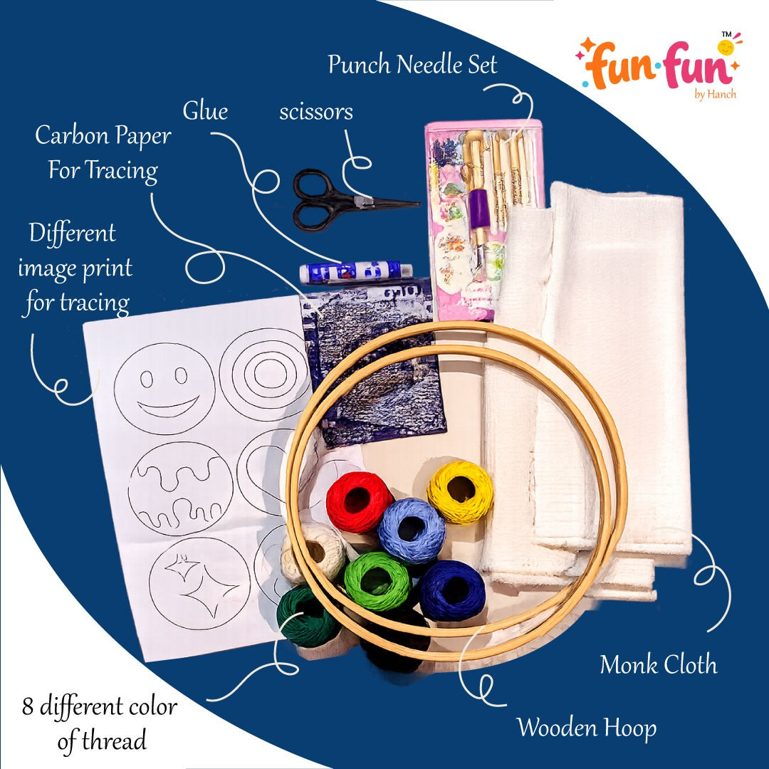 Diy Punch Needle Craft Kit For Hobby Enthusiasts