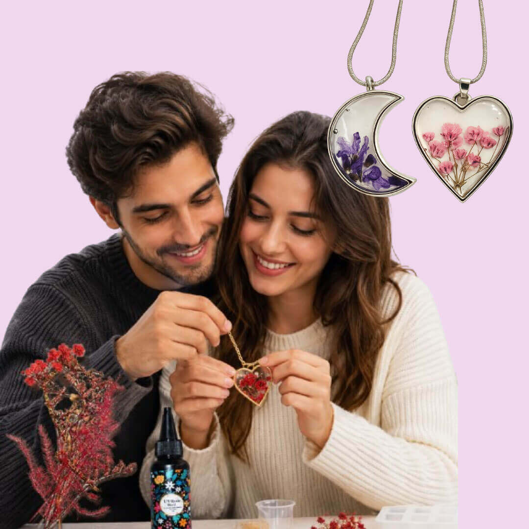 Multicolor Resin Metal Diy Pendant Making Kit For Jewelry Enthusiasts