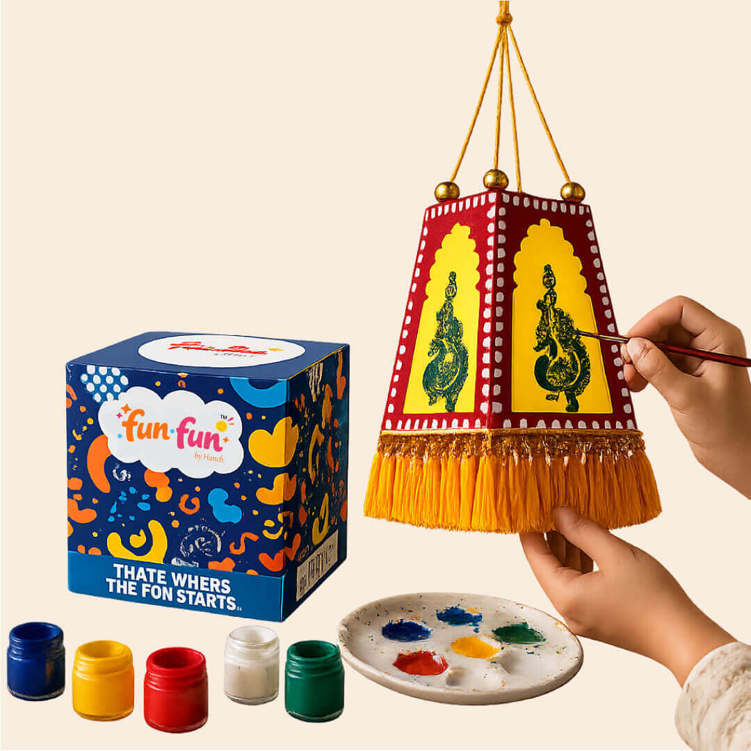 Mdf Traditional Peacock Motif Diy Lantern Kit