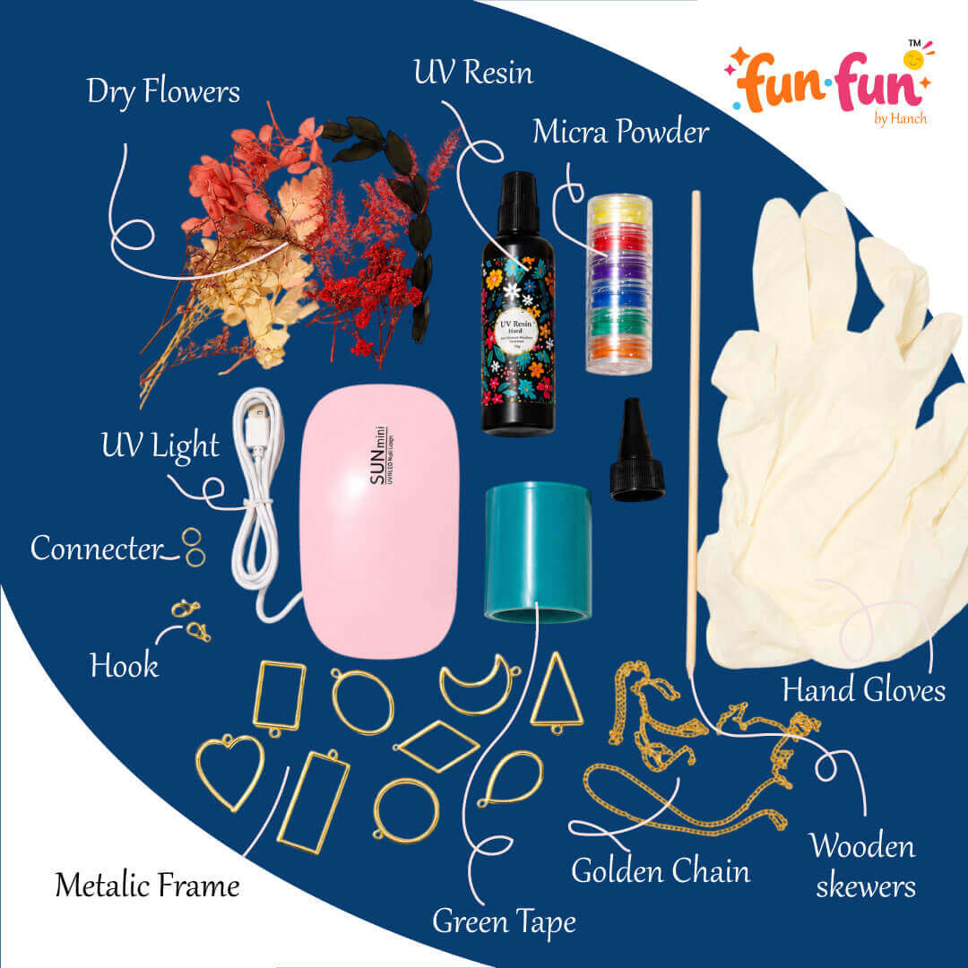 Multicolor Resin Metal Diy Pendant Making Kit For Jewelry Enthusiasts